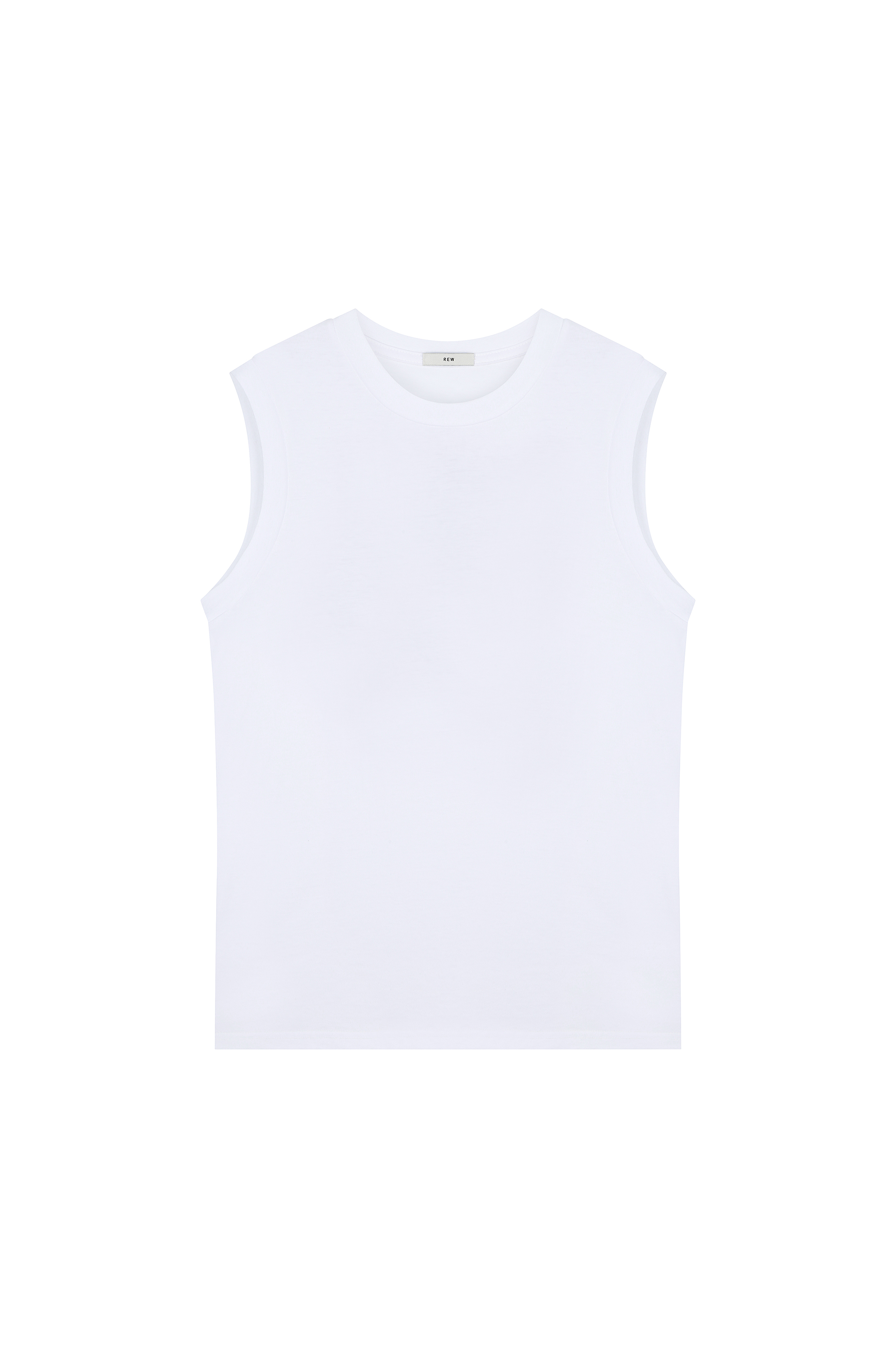 Supima sleeveless top - dyeing white